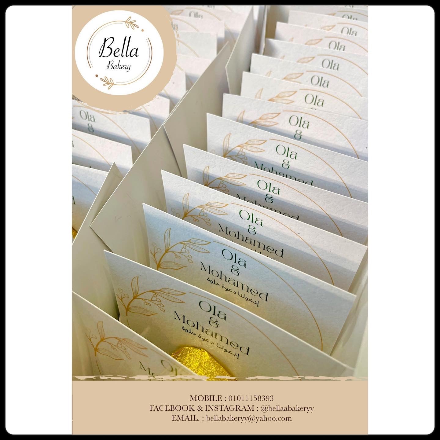 Katb Kitab Customized Natural Chocolate card
