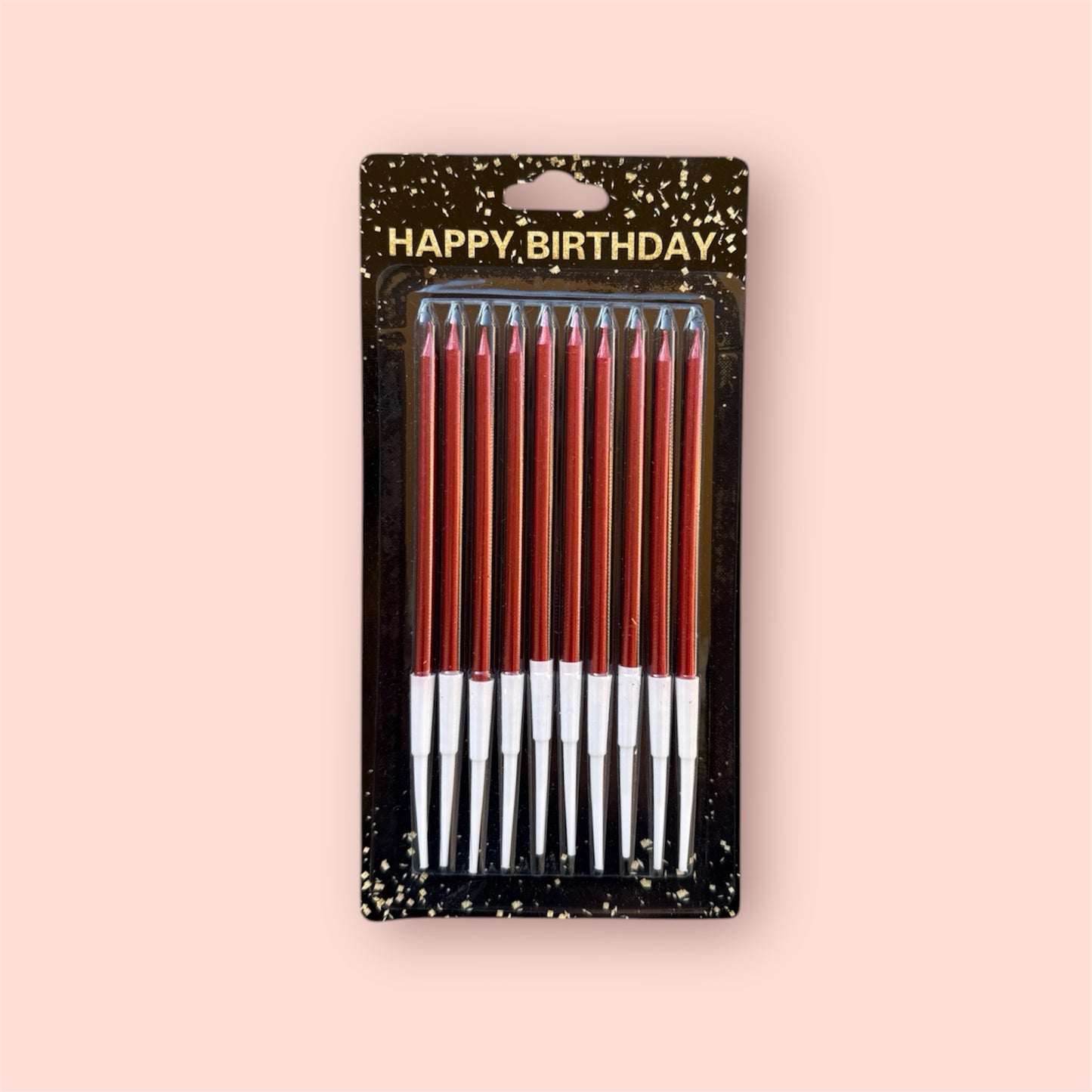 Birthday Dark Red Candle