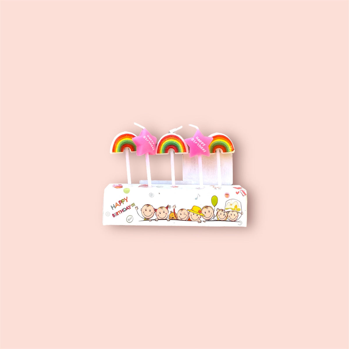 Birthday Rainbow & Star Candles