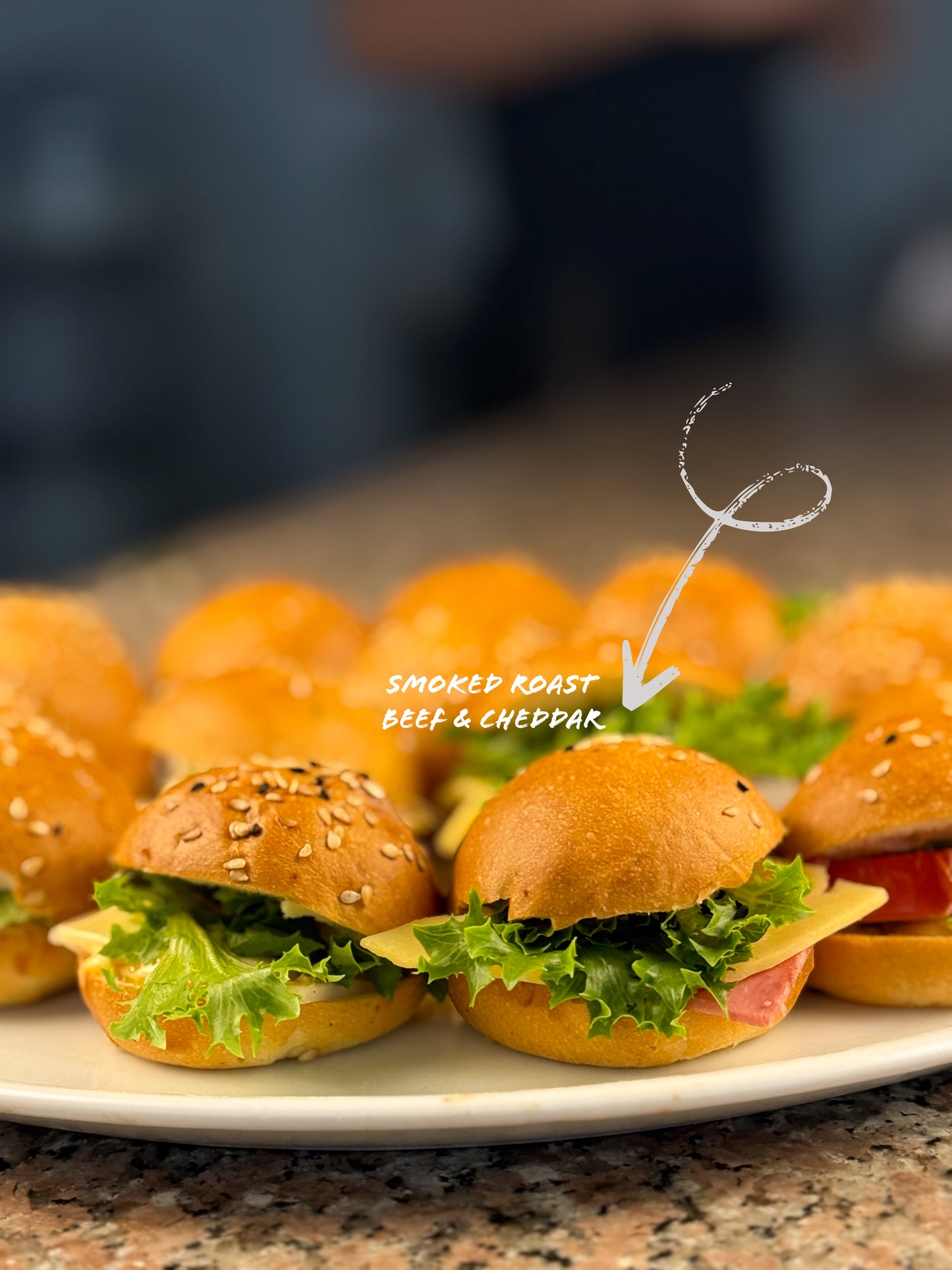 Mini Smoked Roast Beef N' Cheddar