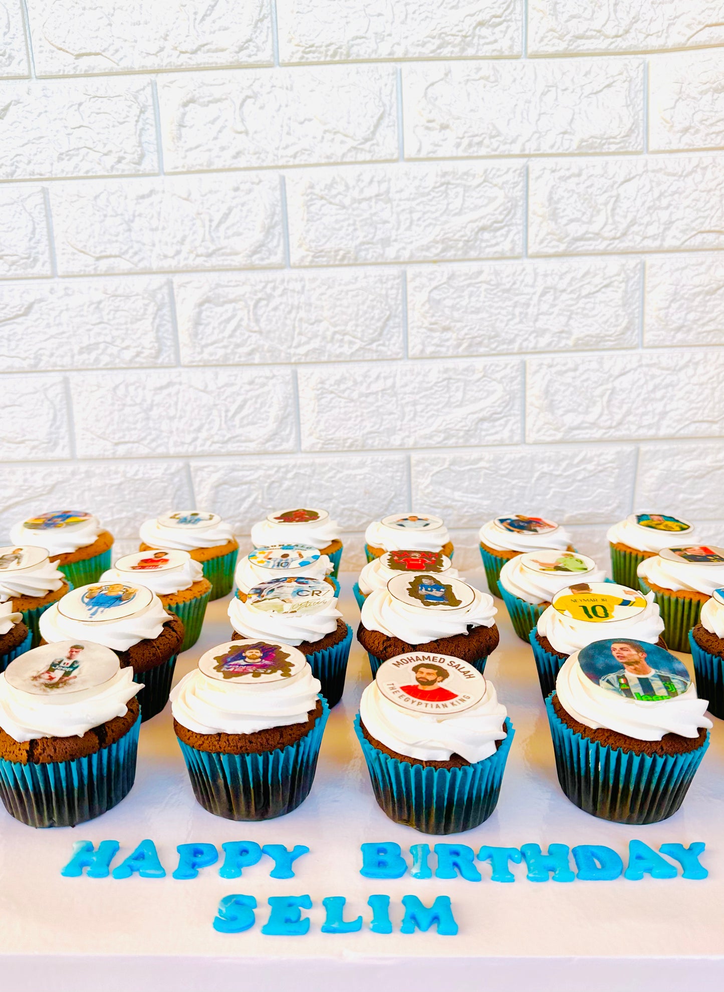 Customized Cupcakes ( Football )