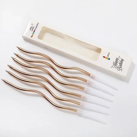 Gold Birthday Candles