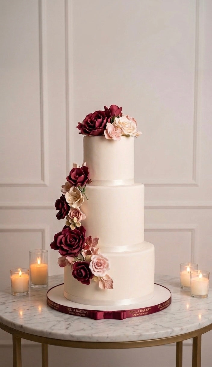Flowery Wedding - Engagement Cake