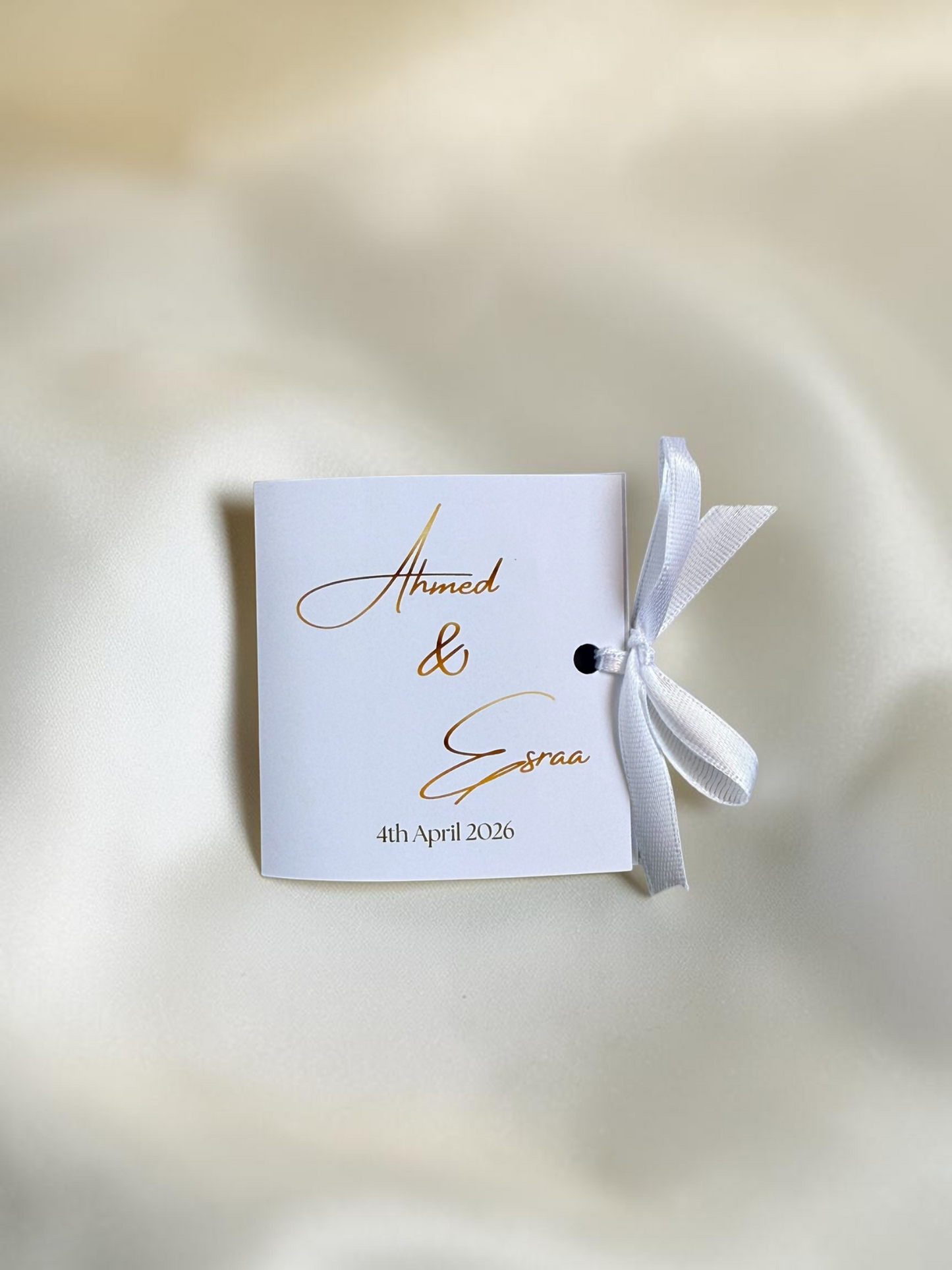 Customized Natural Chocolate  Card