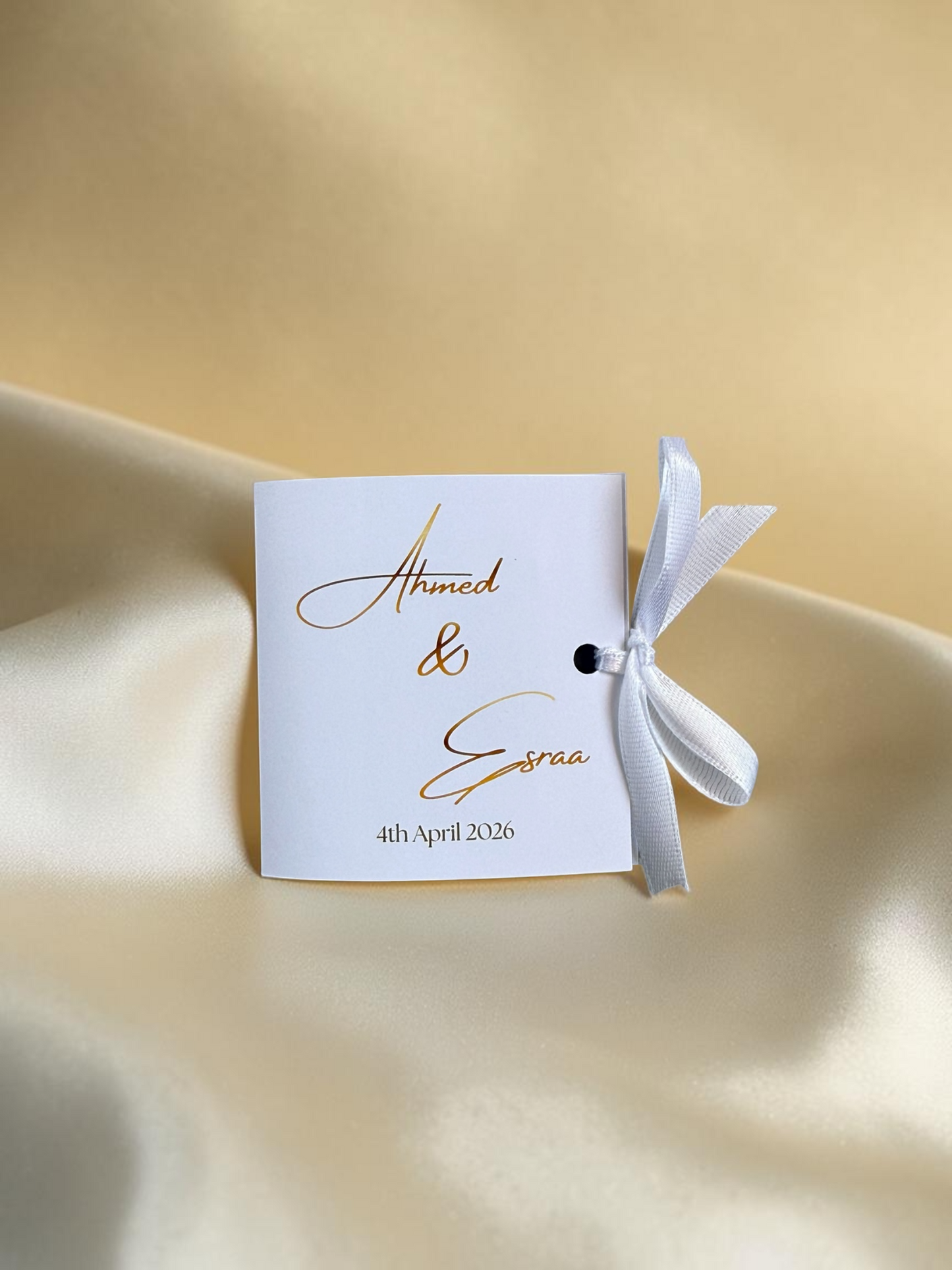 Customized Natural Chocolate  Card