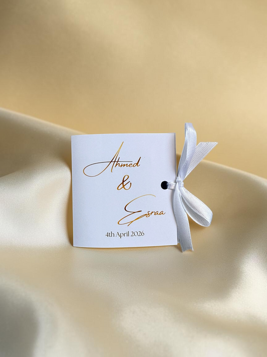Customized Natural Chocolate  Card