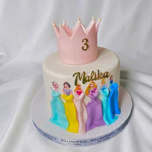 Disney Princesses Birthday Cake