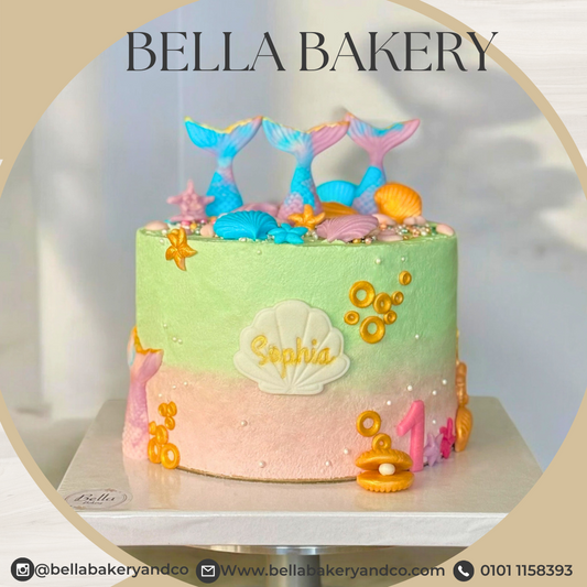 Customized Mermaid Cake