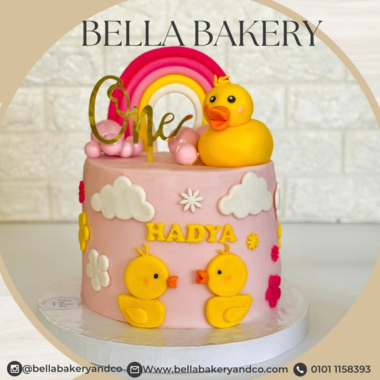 Customized Duck Birthday Cake