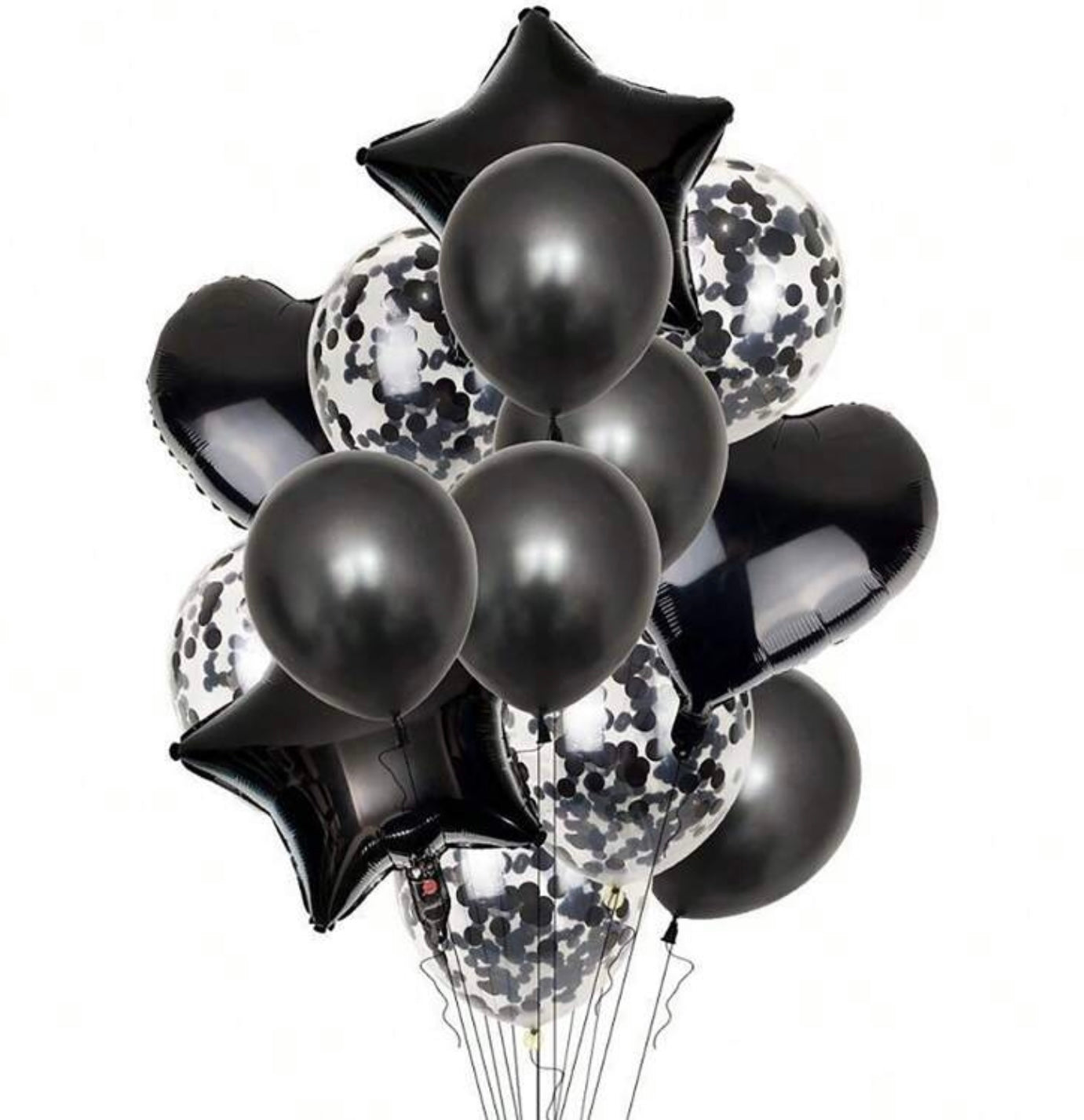 Black Birthday Balloon kit