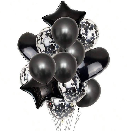 Black Birthday Balloon kit