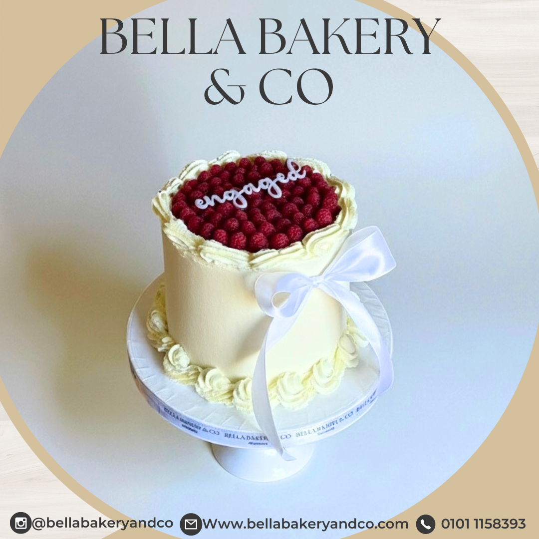 Engagement /wedding Raspberry Cake