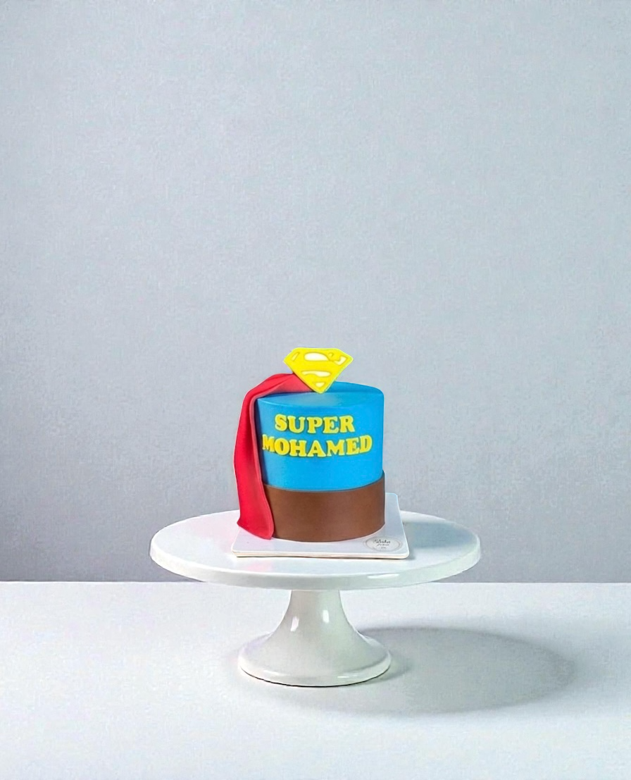 Customized Superman Cake