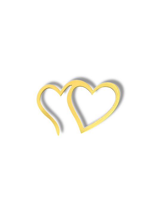 Heart golden topper