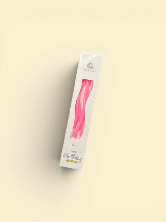 Pink Birthday Candles