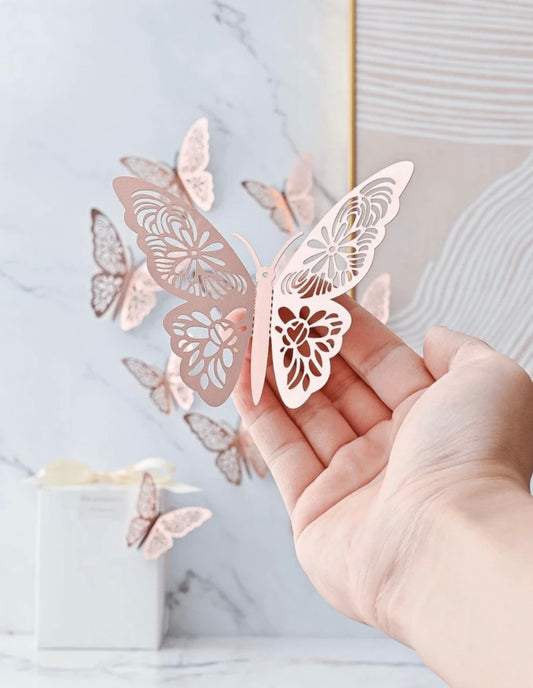 Rose gold Butterflies