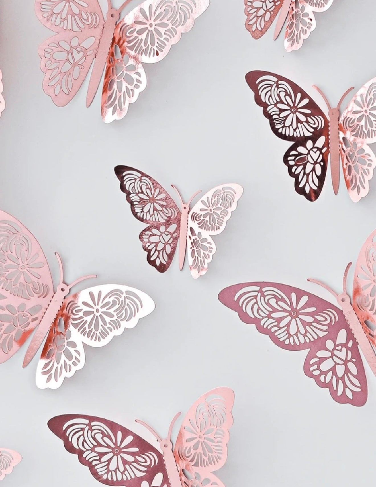 Rose gold Butterflies