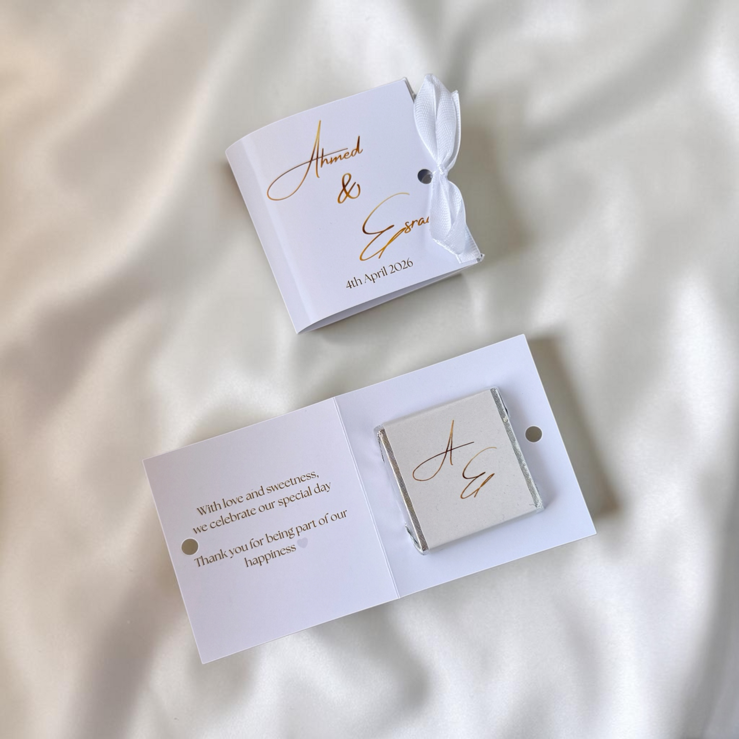Customized Natural Chocolate  Card