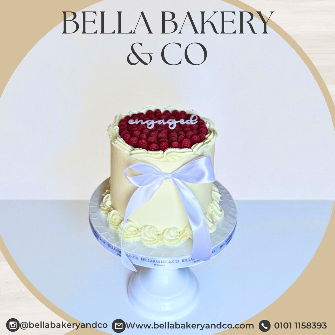 Engagement /wedding Raspberry Cake