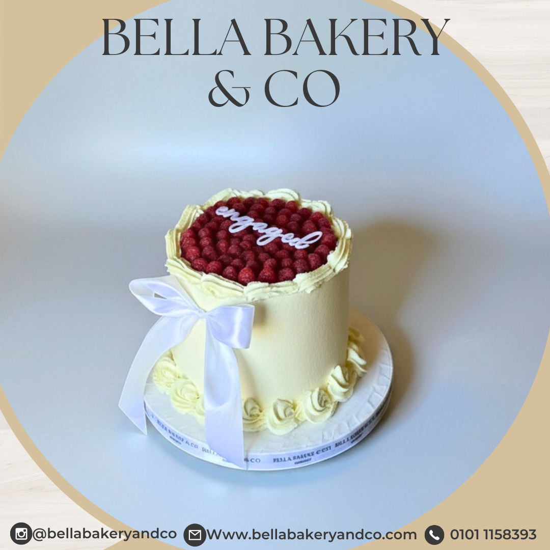 Engagement /wedding Raspberry Cake