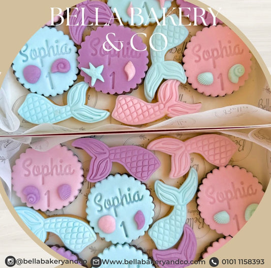 Customized Mermaid Cookies