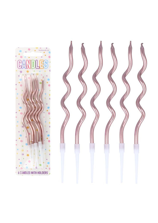 Rose Gold Birthday Candles