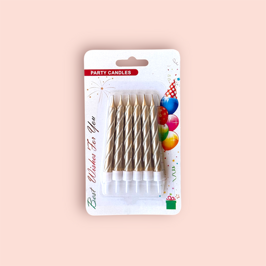 Rose Gold Birthday Candles