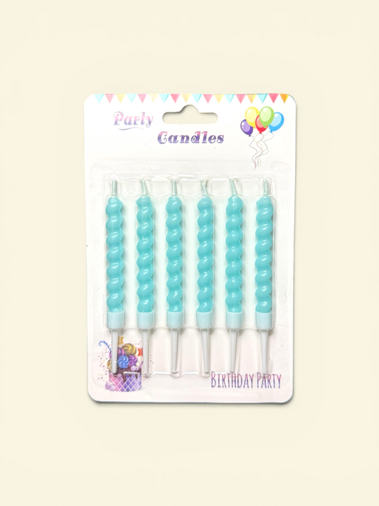 Baby Blue Birthday Candles