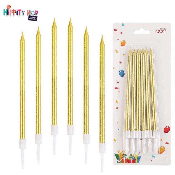 Gold Birthday Candles